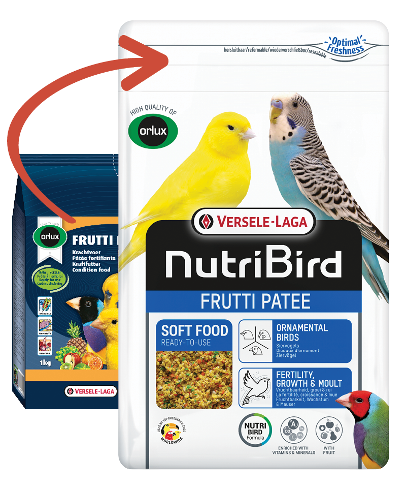 Versele Laga Nutribird Frutti Patee Canary Tropical Finch Parakeet