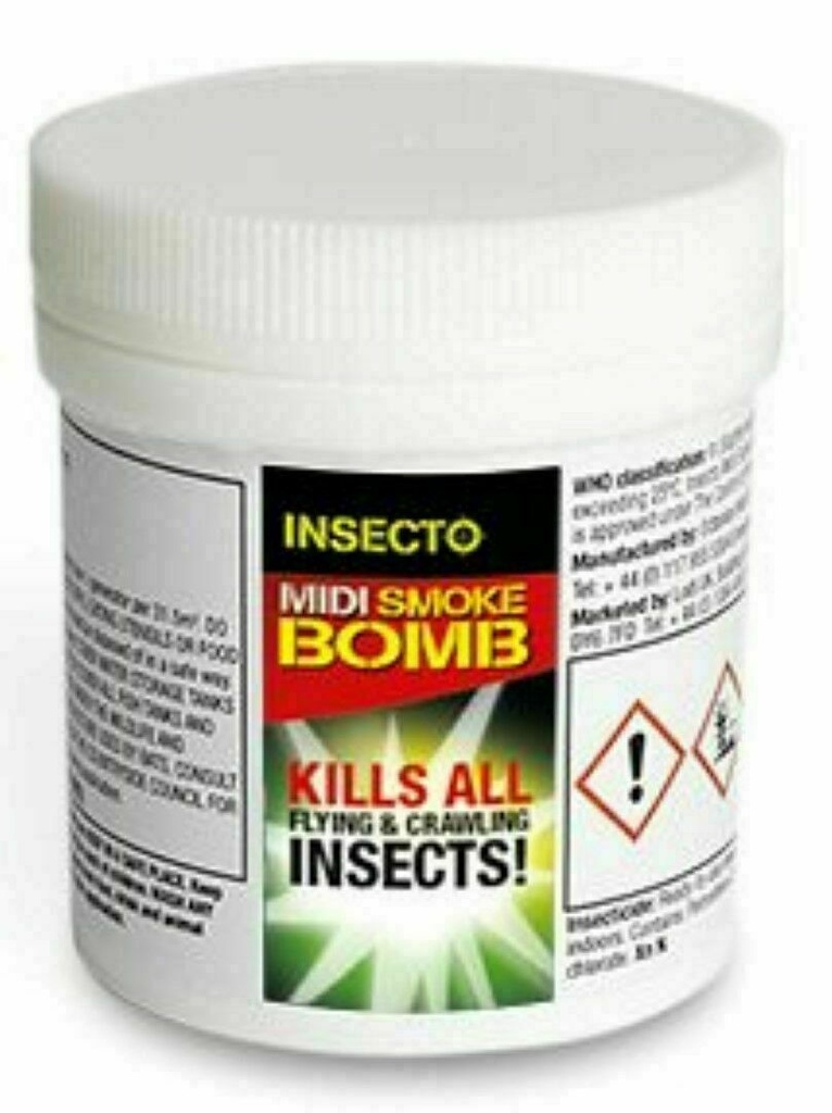 Insecto Midi Smoke Kills Spiders, Mites, Eggs, Bed Bugs, Flies & Fleas