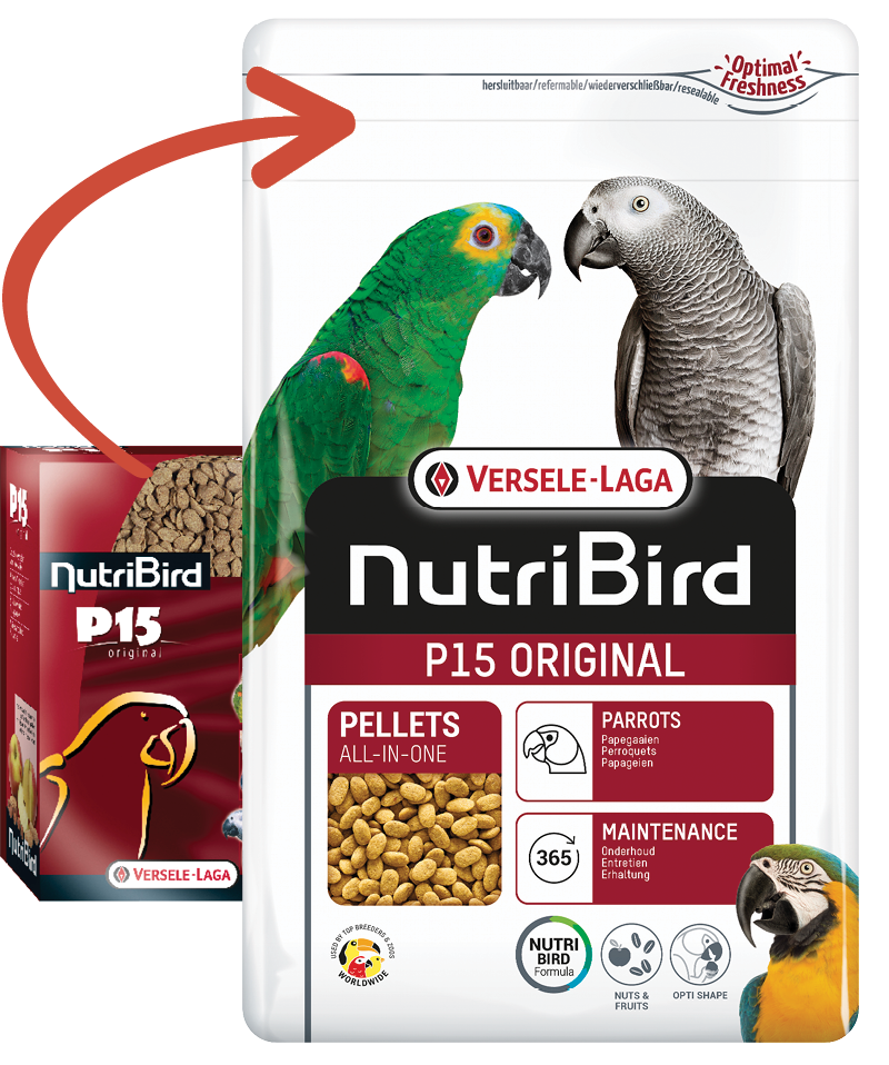 Versele Laga Nutribird P15 Original Parrots (Resealable Bag)