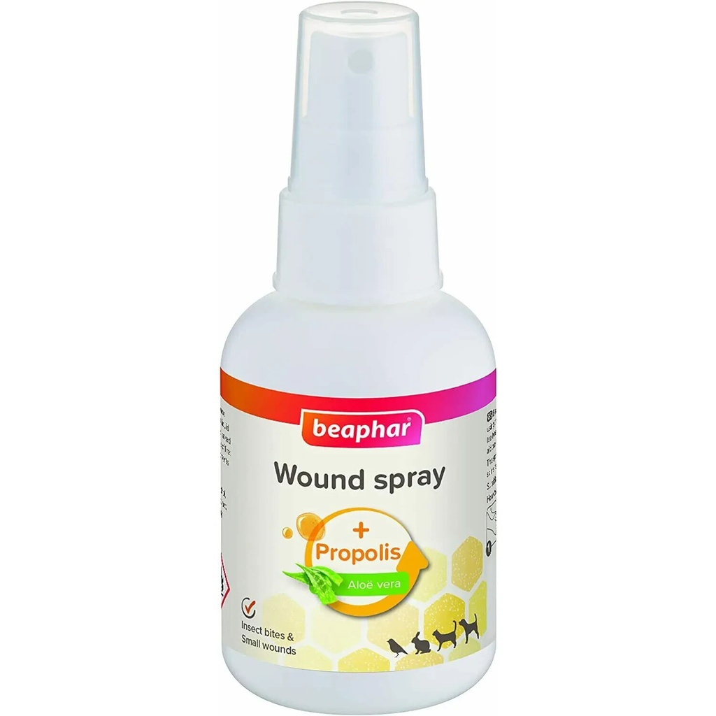 Beaphar Wound Spray For Dogs Cats Birds & Animals Natural Healing
