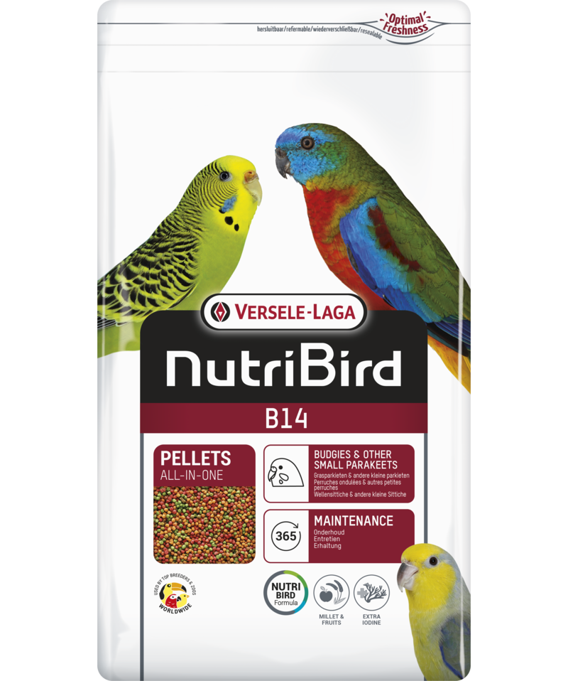 Versele Laga Nutribird B14 - Food Budgies & Parakeets (Resealable Bag)