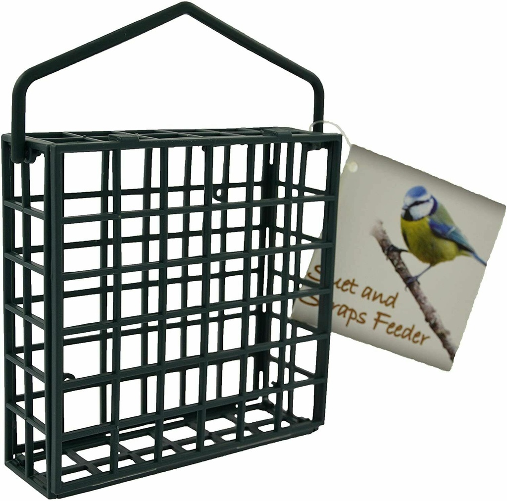 Wild Bird Feeder Suet Blocks, Fat Balls, Etc Garden & Aviaries Use (Square)