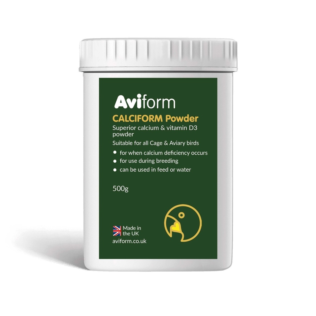 Aviform Calciform Powder Calcium For Cage & Aviary Birds Tub