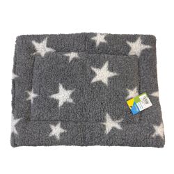 Bestpets Fleece Mattress Grey & White Stars