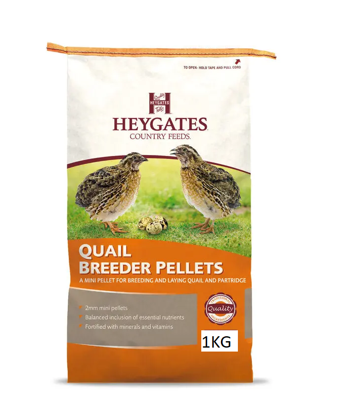 Heygates Country Feeds Quail & Partridge Breeder / Layers 2Mm Pellets Feed