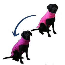 Ancol Viva Reversible Dog Coat Pink / Purple