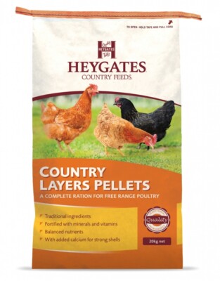 Heygate Country Feed Poultry Layers Pellets Free Range Calcium & Vitamins