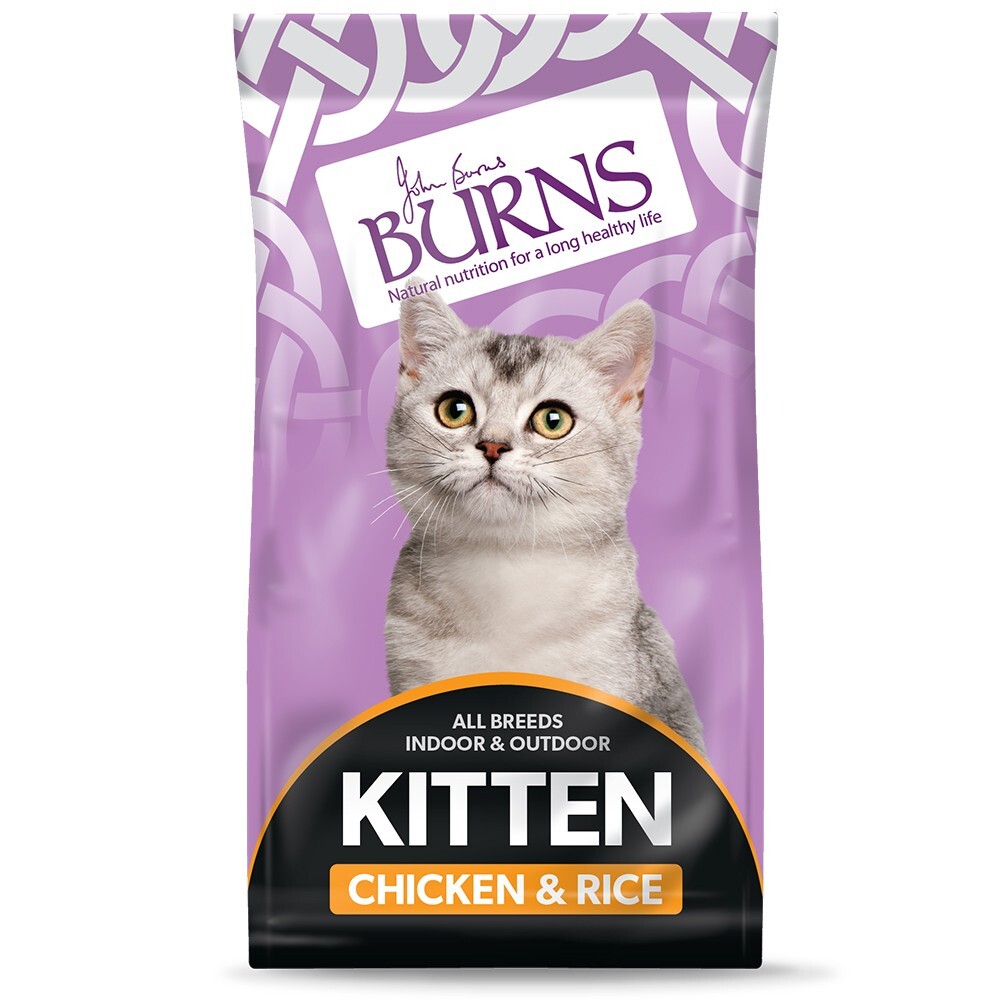 Burns New Tasty Recipe Kitten Food Chicken & Rice Breeds Indoor/Outdoor