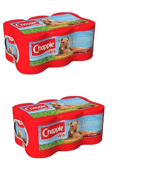 Chappie Adult Wet Dog Food Tins Favourites Original & Chicken & Rice X 12