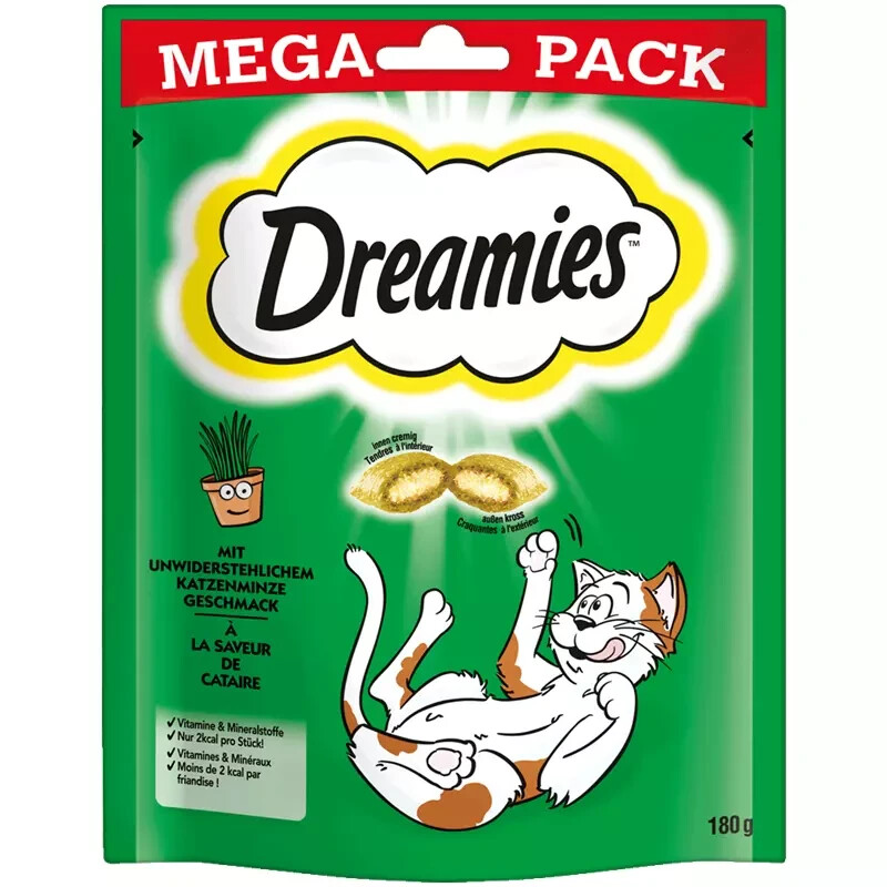 Dreamies Mega Pack Cat Treat With Irresistible Catnip Flovour