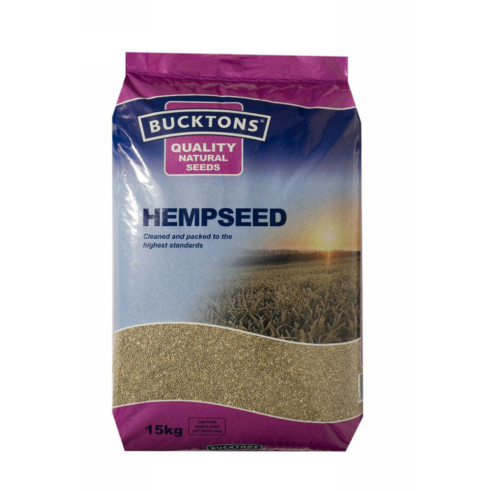 Bucktons Hemp Seed (Wild Birds, Pigeon Feed & Fishing Bait Mix)