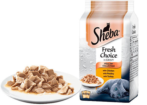 Sheba Fresh Choice Poultry Collection In Gravy 6 X Pouch