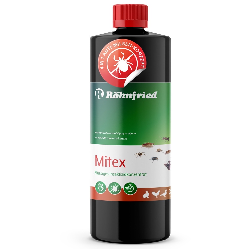 Rohnfried Mitex Against Red Bird Mites, Mites, Ants, Fleas Pigeons Poultry