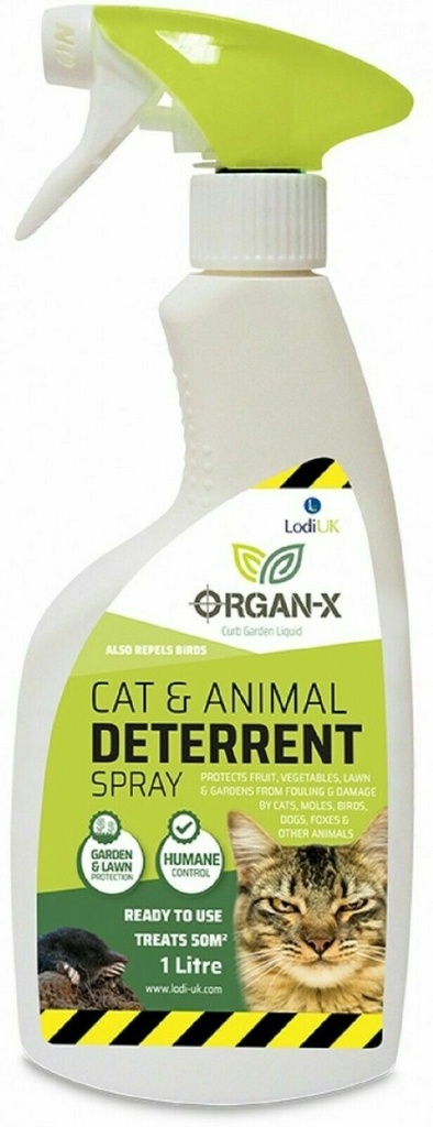 Organ - X Cats, Dogs, Bird, Foxes & Other Animals Deterrent Organic Spray