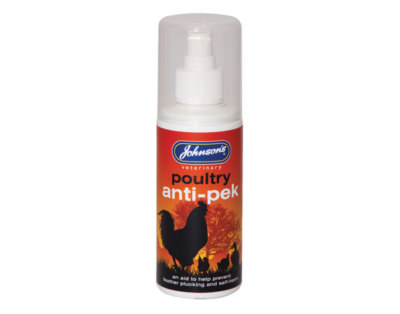 Anti Pek / Peck - Pump Spray Prevent Self Harm - Poultry, Quail, Partridge