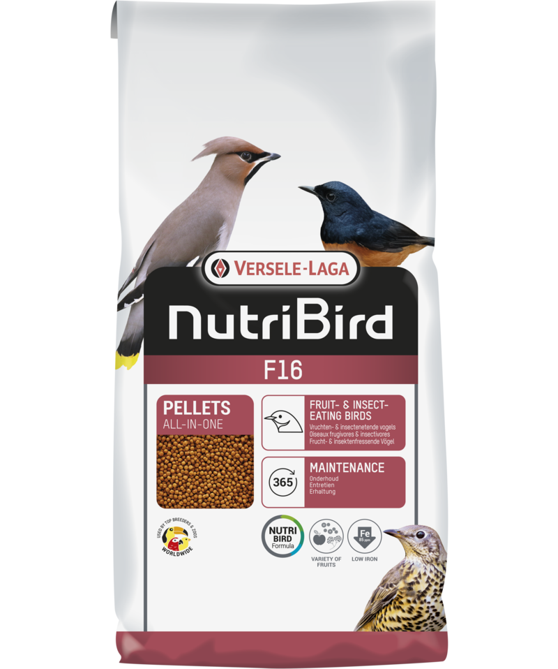 Versele Laga Nutribird F16 - Food Fruit & Insect Eating Birds Resealable