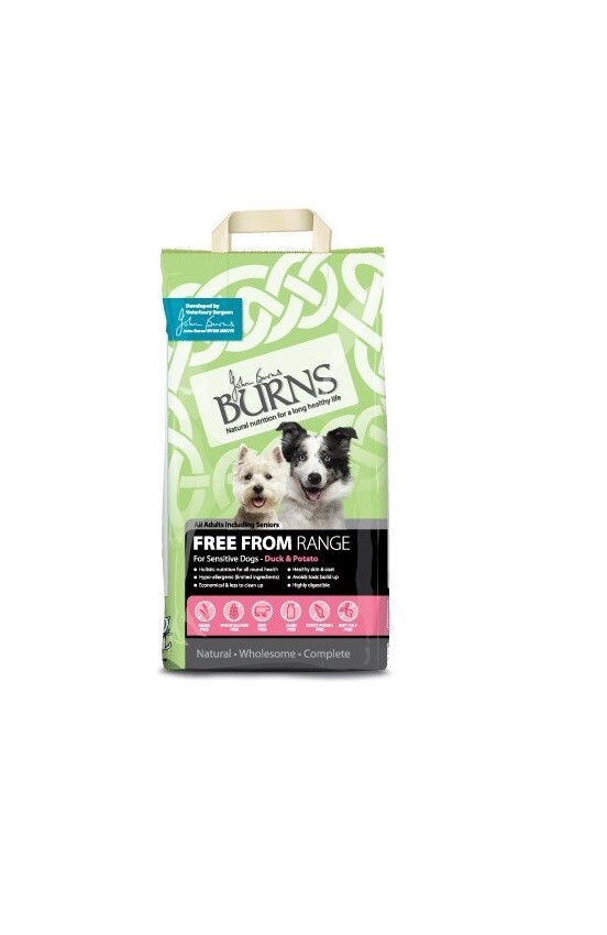 Burns Free From (Duck & Potato) Adult & Senior All Breeds Dog Food