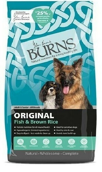 Burns Original (Fish & Brown Rice) Adult & Senior All Breeds Dog Food
