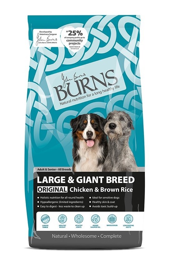 Burns Original & Giant Breed (Chicken & Brown Rice) Adult & Senior