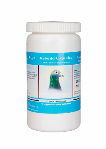 Pigeon Vitality Rebuild Capsules For All Pigeons Minimise Muscle Cell Damage 100
