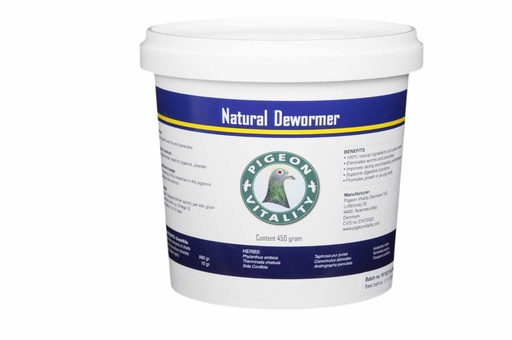 Pigeon Vitality Natural De-Wormer For All Pigeons Dewormer – 100% Natural