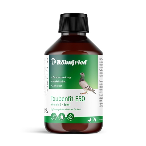 Rohnfried Taubenfit E 50 + Selenium (Concentrated E Vitamin) Pigeons -