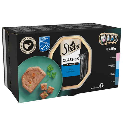 Sheba Classic Fish Selection In Terrine Cat Food In Trays