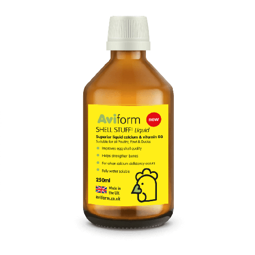 Aviform Shell Stuff! Liquid Calcium For Poultry Birds With Measuring Cup