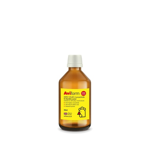 Aviform Mitey Stuff Concentrate Red Mite Liquid - Poultry Bird With Cup