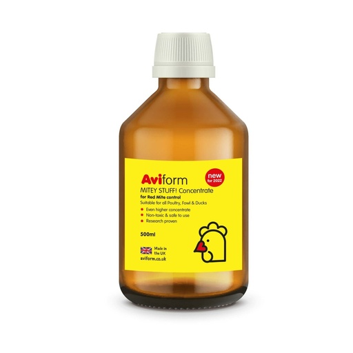 Aviform Mitey Stuff Concentrate Red Mite Liquid - Poultry With Cup