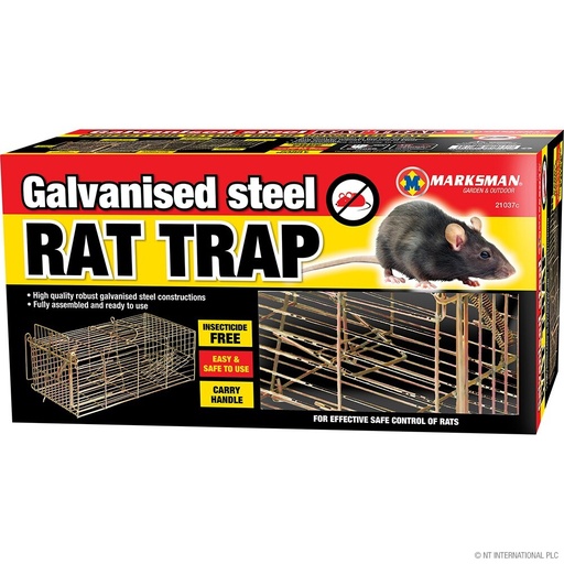 [21037C] Heavy Duty Metal Humane Safe Control Live Squirrels, Rodents/Rat Trap/ Cage