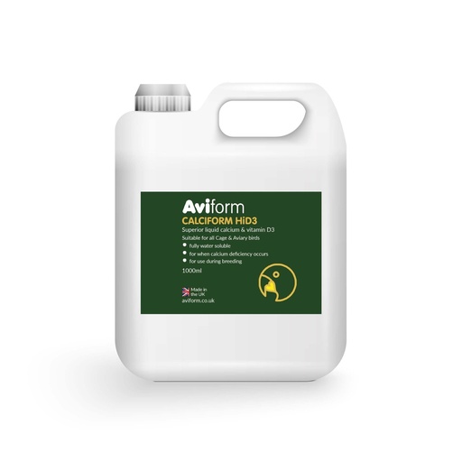 Aviform Calciform Hid3 Liquid Calcium For Cage & Aviary Birds No Cup Pump