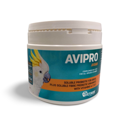 Vetark Avipro Avian Prebiotic & Probiotic Supplement Pet Birds & Parrots -