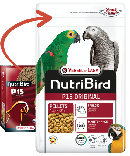 Versele Laga Nutribird P15 Original Parrots (Resealable Bag)