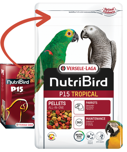 Versele Laga Nutribird P15 Tropical Parrots (Resealable Bag)