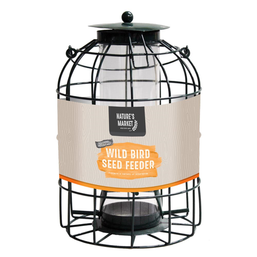 [BF008S] Nature' Market Seed Feeder - Wild Birds - With Squirrel Guard
