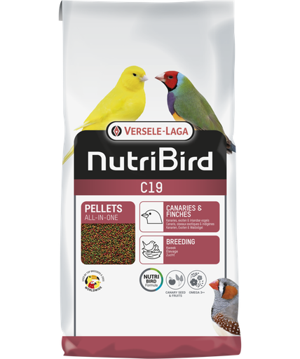 Versele Laga Nutribird C19 (Colour) - Canaries, Tropical & European Finches
