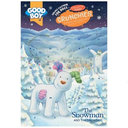 Good Boy 24 Snowman Advent Calendar For Dogs Christmas 25 Natural Treats
