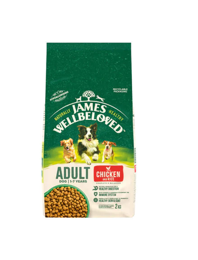James Wellbeloved Adult Chicken & Rice Dog Food