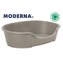 Moderna Plastic Dog Bed Warm Grey Giant