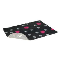 Vetbed Non Slip Charcoal Hearts & Paws