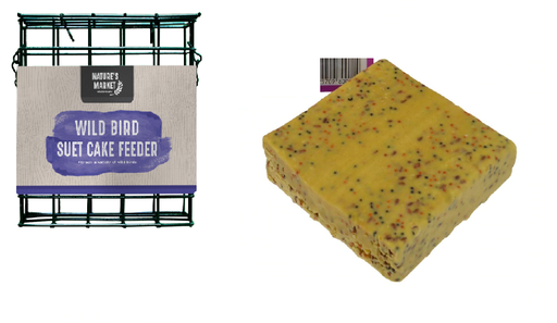 [BF030] Nature' Market Wild Bird Suet Cake Feeder & Block Starter Pack