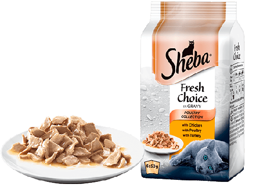 Sheba Fresh Choice Poultry Collection In Gravy 6 X Pouch