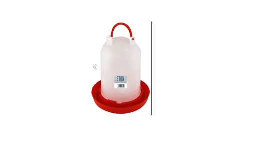Eton Poultry Drinker For Quails, Chicks, Ducks, Partridges, Avian (Red)