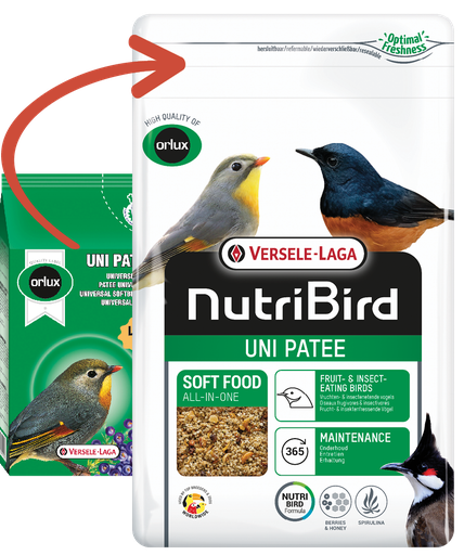 Versele Laga Nutribird Uni Patee Softbill Food Fruit & Insect-Eating Birds