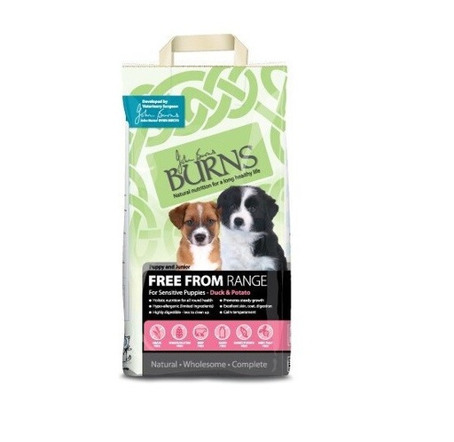Burns Free From (Duck & Potato) For Puppy & Junior