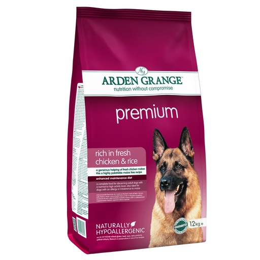 [ARG087 12kg] Arden Grange Chicken & Rice Premium Adult Dog Food