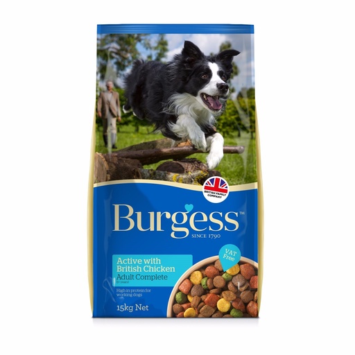 [BUR222] Burgess Supra Dog Active Adult With Chicken And Beef