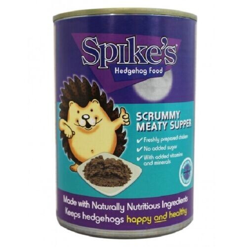 Spike' Hedgehog Scrummy Meaty Supper Cans ( X2) Dated 01.03.23