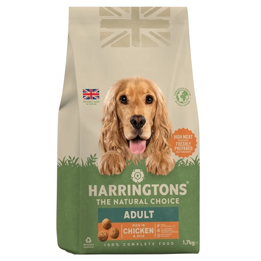 Harringtons Dry Adult Dog Food Rich In Chicken & Rice